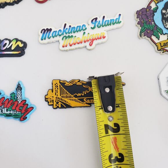 VTG Refrigerator Magnets Lot 20 US States Rubber Travel Souvenir Thomas Train - Picture 12 of 15